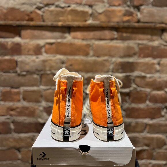 Converse Chuck 70 2-in-1 High by Feng Chen Wang – Orange/Natural – US Men's 8 - Picture 3 of 6